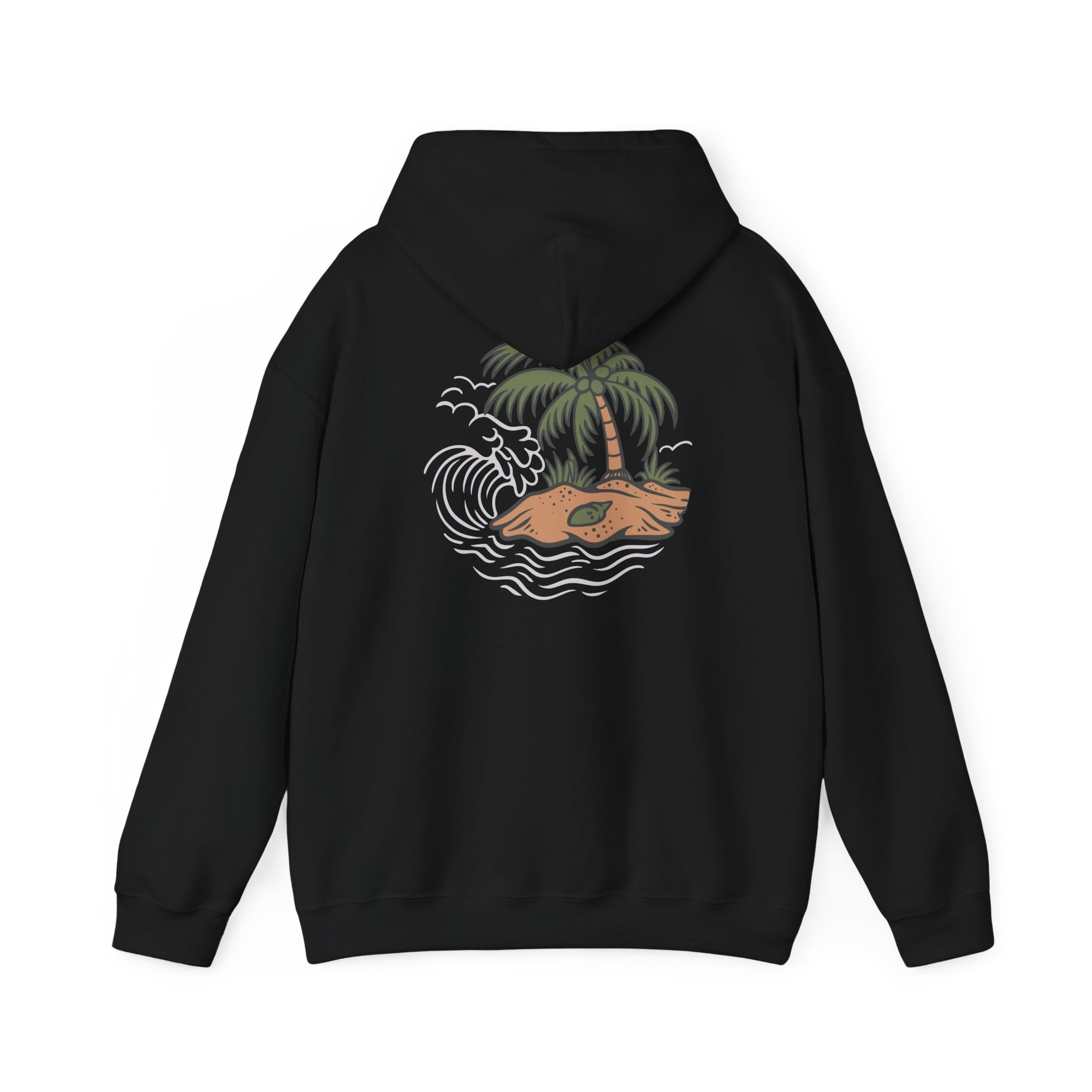 Tropical Vibes Hoodie - Unisex Heavy Blend™ Sweatshirt, Casual Beach Wear, Gift for Travelers, Summer Fashion, Island Style Apparel
