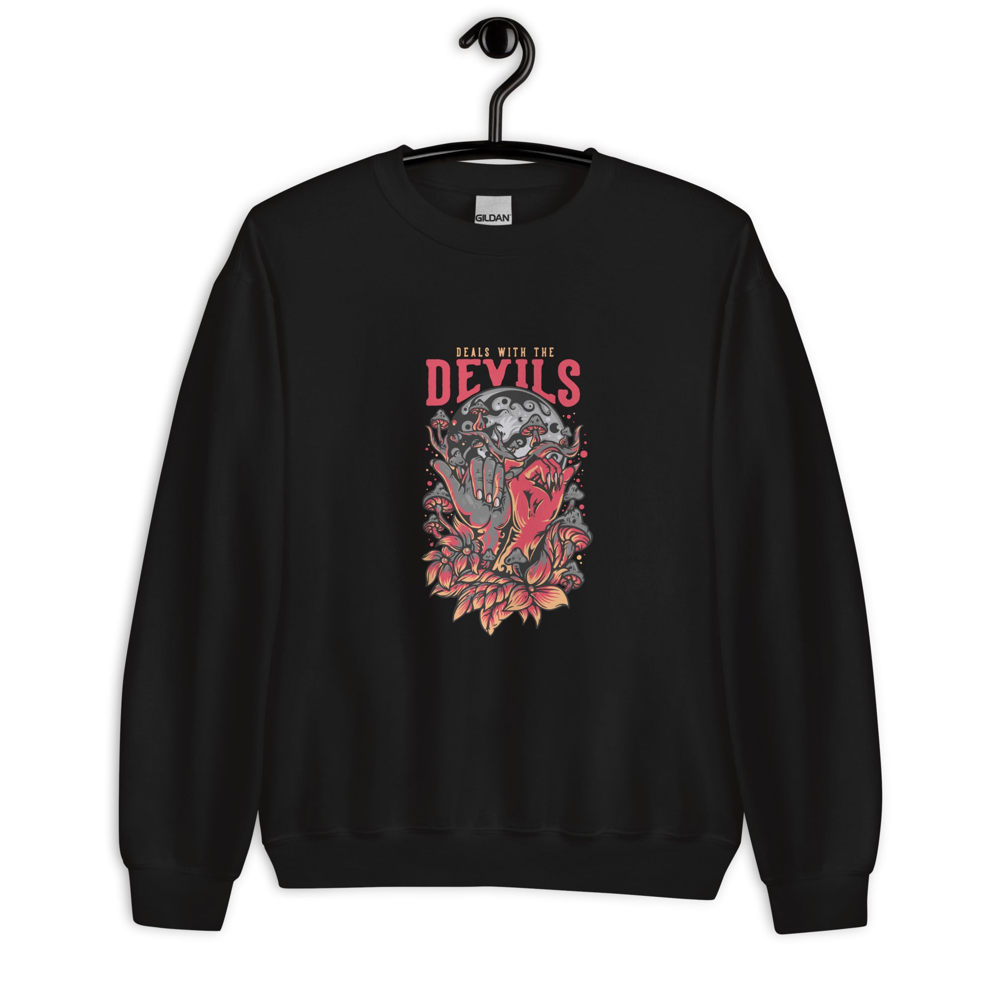 The Devil Deals-Front Design Unisex Sweatshirt