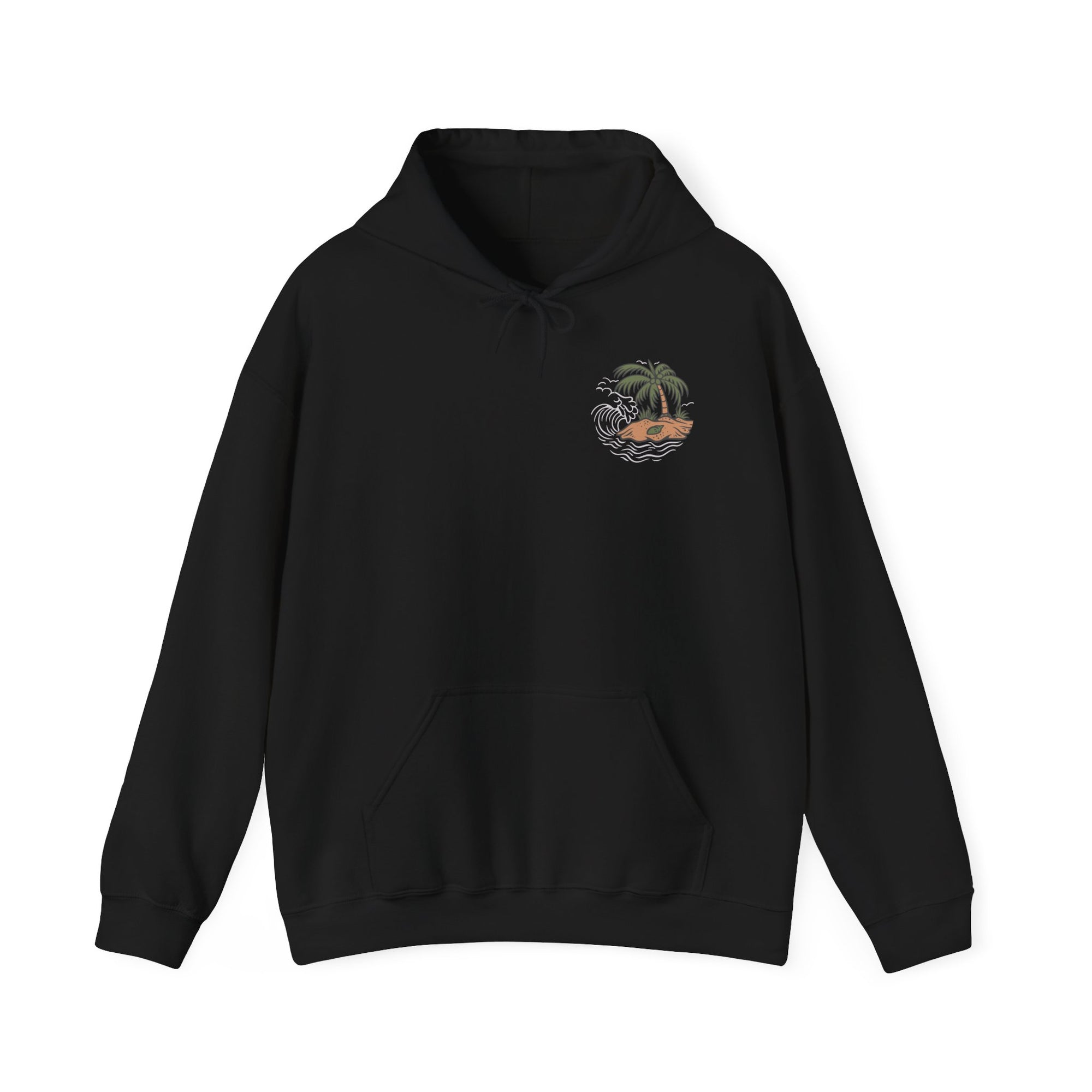 Tropical Vibes Hoodie - Unisex Heavy Blend™ Sweatshirt, Casual Beach Wear, Gift for Travelers, Summer Fashion, Island Style Apparel