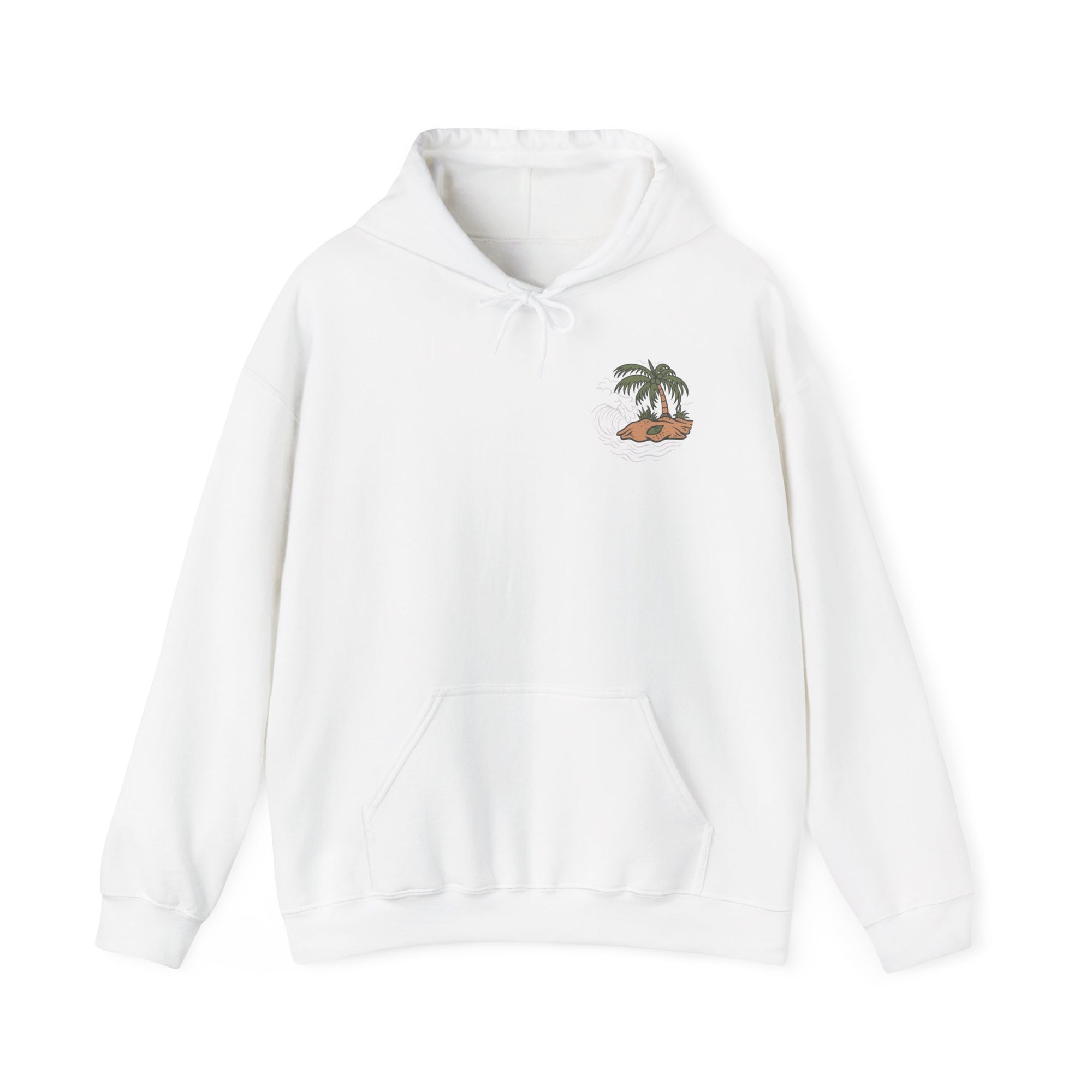 Tropical Vibes Hoodie - Unisex Heavy Blend™ Sweatshirt, Casual Beach Wear, Gift for Travelers, Summer Fashion, Island Style Apparel